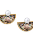 Abalone Studs Earrings by BRACHA