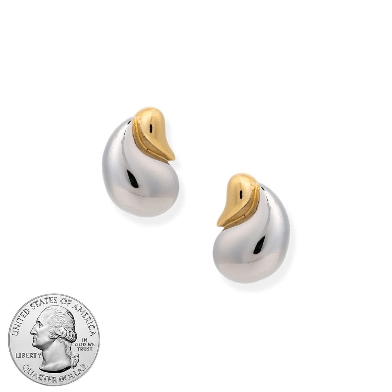 BRACHA Drop Two Tone Earrings