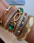 Emerald Glow Cuff Bracelets by BRACHA