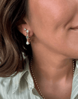 Emerald Glow Hoops Earrings by BRACHA