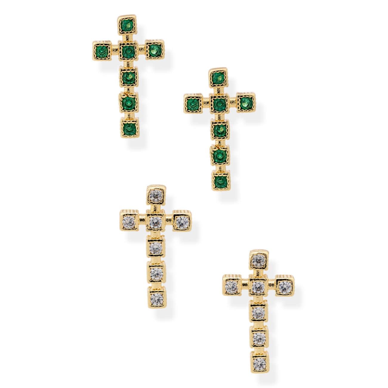BRACHA Faith Cross Earrings