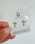 BRACHA Faith Cross Earrings