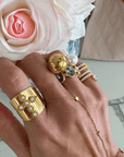 BRACHA Faithful Cross Ring