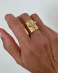 BRACHA Faithful Cross Ring