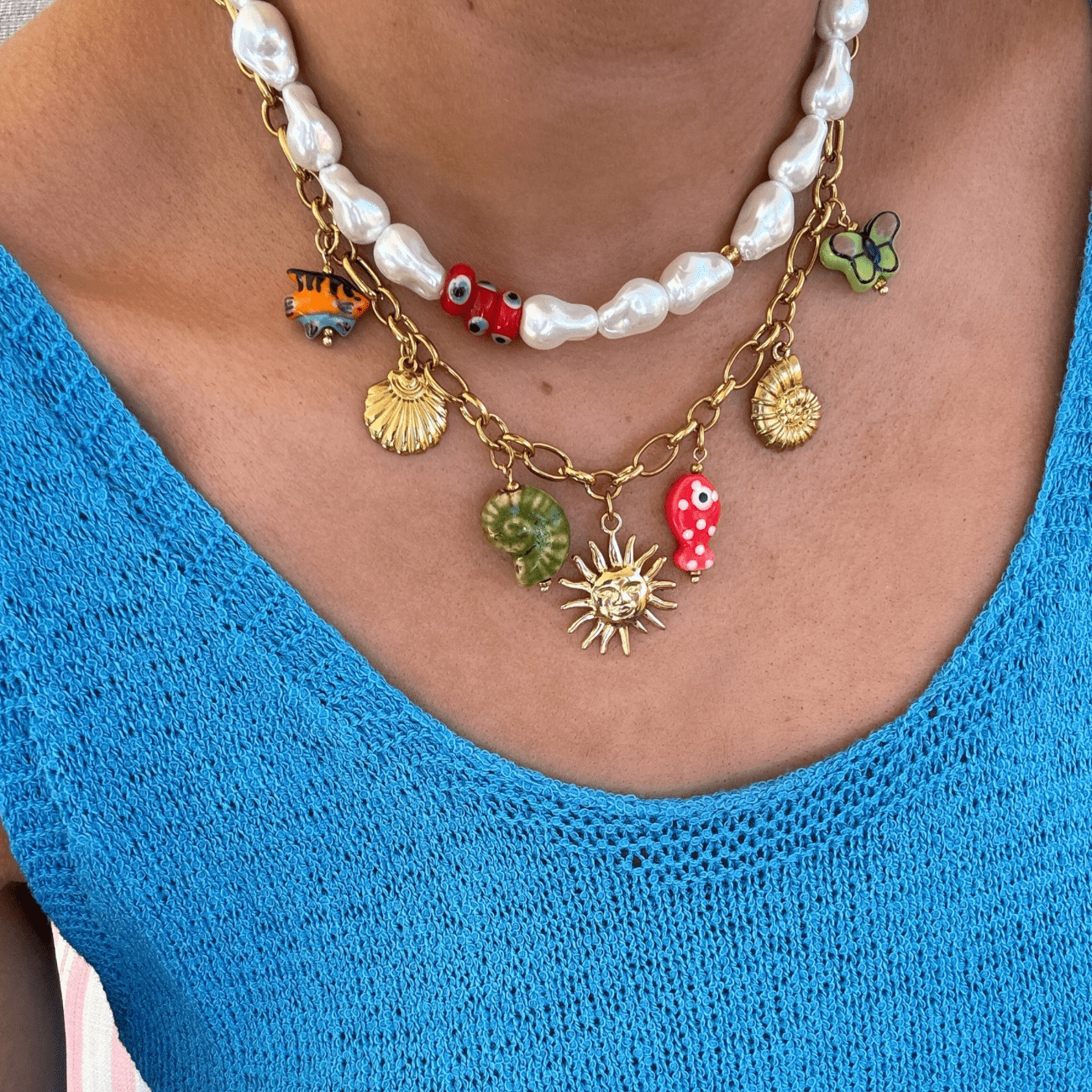 BRACHA Key Lago Charm Necklace