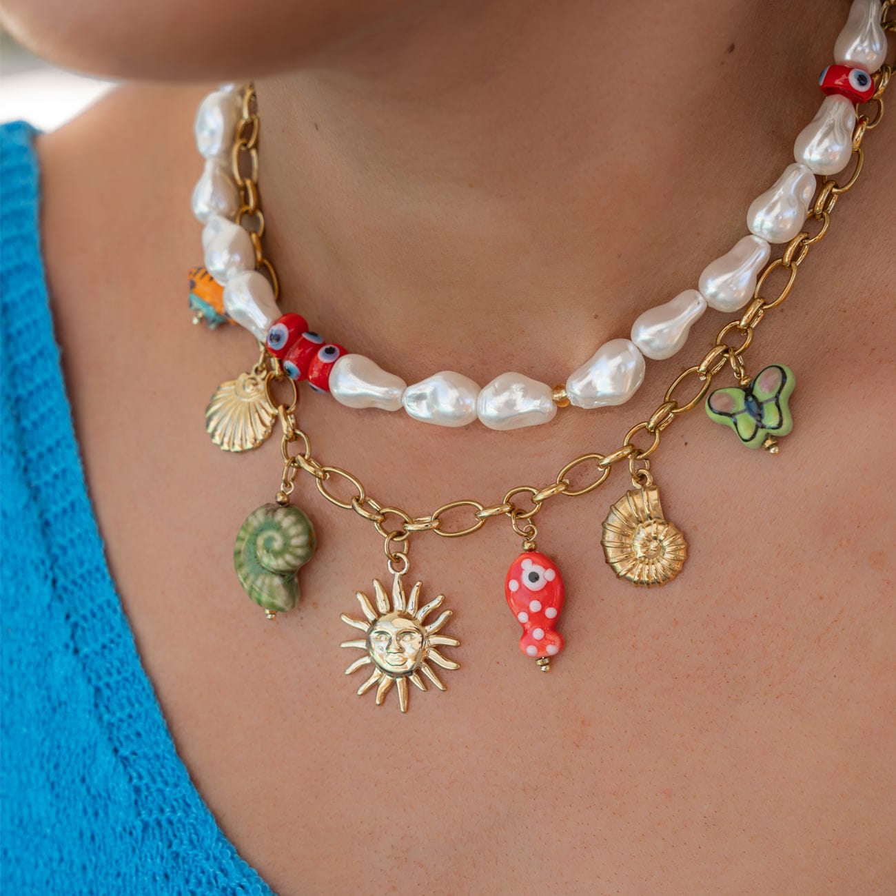 BRACHA Key Lago Charm Necklace