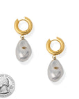 Knox Two Tone Huggies Earrings by BRACHA