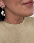 Knox Two Tone Huggies Earrings by BRACHA
