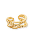 Laura Criss Cross Ring Rings by BRACHA