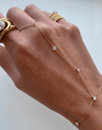 Luminance Hand Chain Bracelets by BRACHA