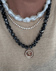 BRACHA Mosaic Beaded Prayer Warrior Necklace