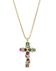 BRACHA Mosaic Cross Necklace