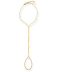Naya Pearl Hand Chain Bracelets by BRACHA