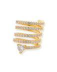 BRACHA Nicole Spiral Pink Ring