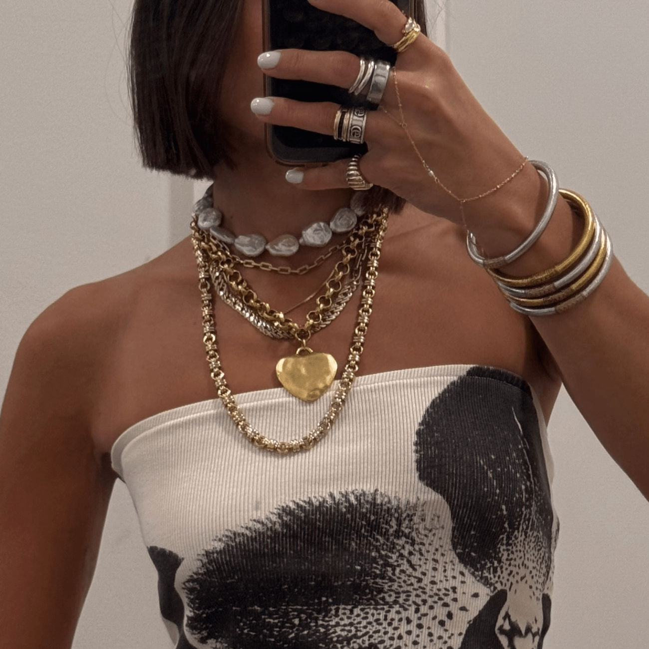 BRACHA Puffy Heart Necklace