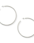 Torence Silver Everyday Hoop Earrings by BRACHA