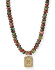 BRACHA Watercolor Initial Card Necklace