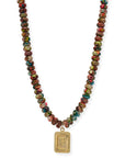 BRACHA Watercolor Initial Card Necklace