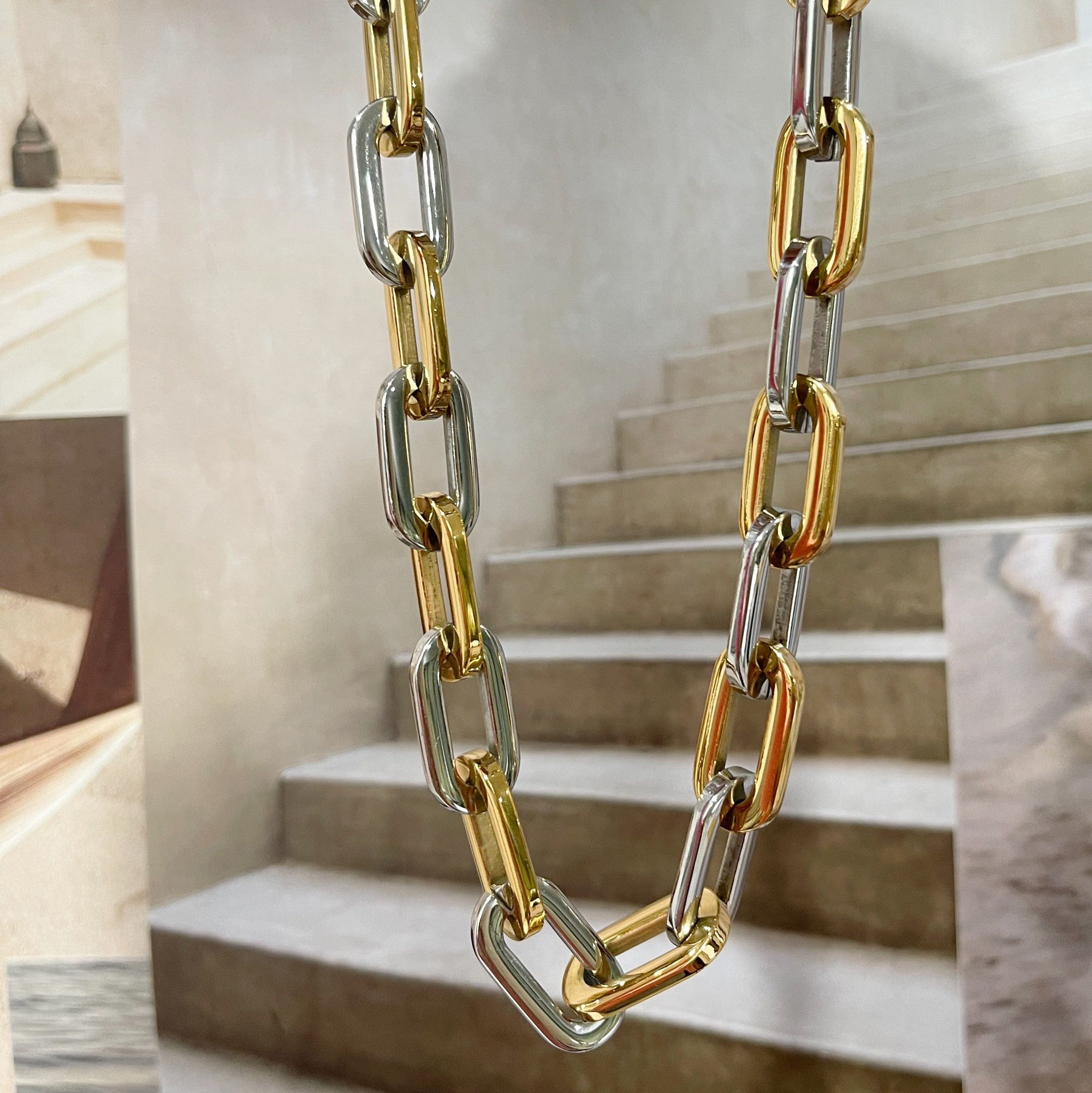 BRACHA Elle Gage Two Tone Necklace