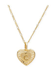 BRACHA Heart Initial Necklace