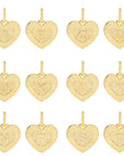 BRACHA Heart Initial Necklace