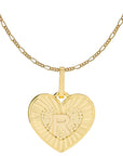 BRACHA Heart Initial Necklace