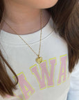 BRACHA Heart Initial Necklace
