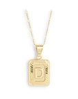 BRACHA Initial Card Necklace