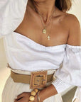 BRACHA Initial Card Necklace