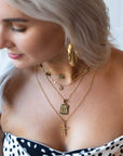 BRACHA Initial Card Necklace