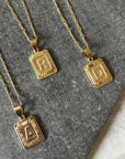 BRACHA Initial Card Necklace