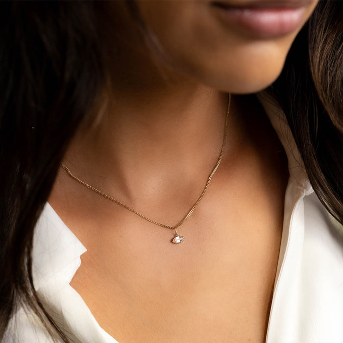 Mini Marquis Diamond Necklace