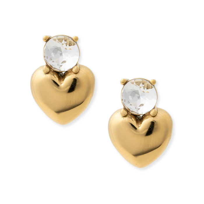 Heart Of Gold Studs