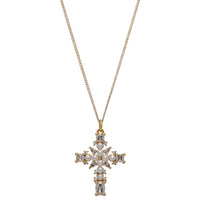 Magdalene Cross Pearl Necklace