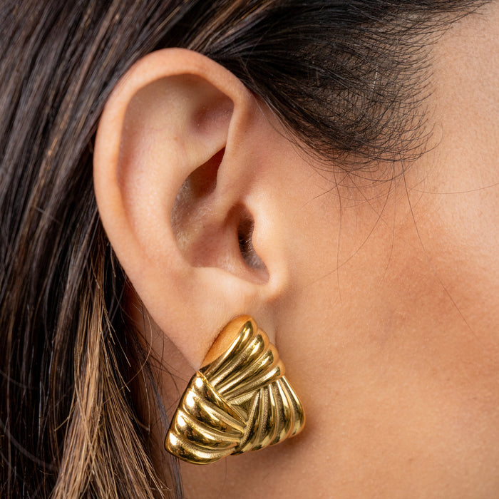 Abysse Triangle Earrings