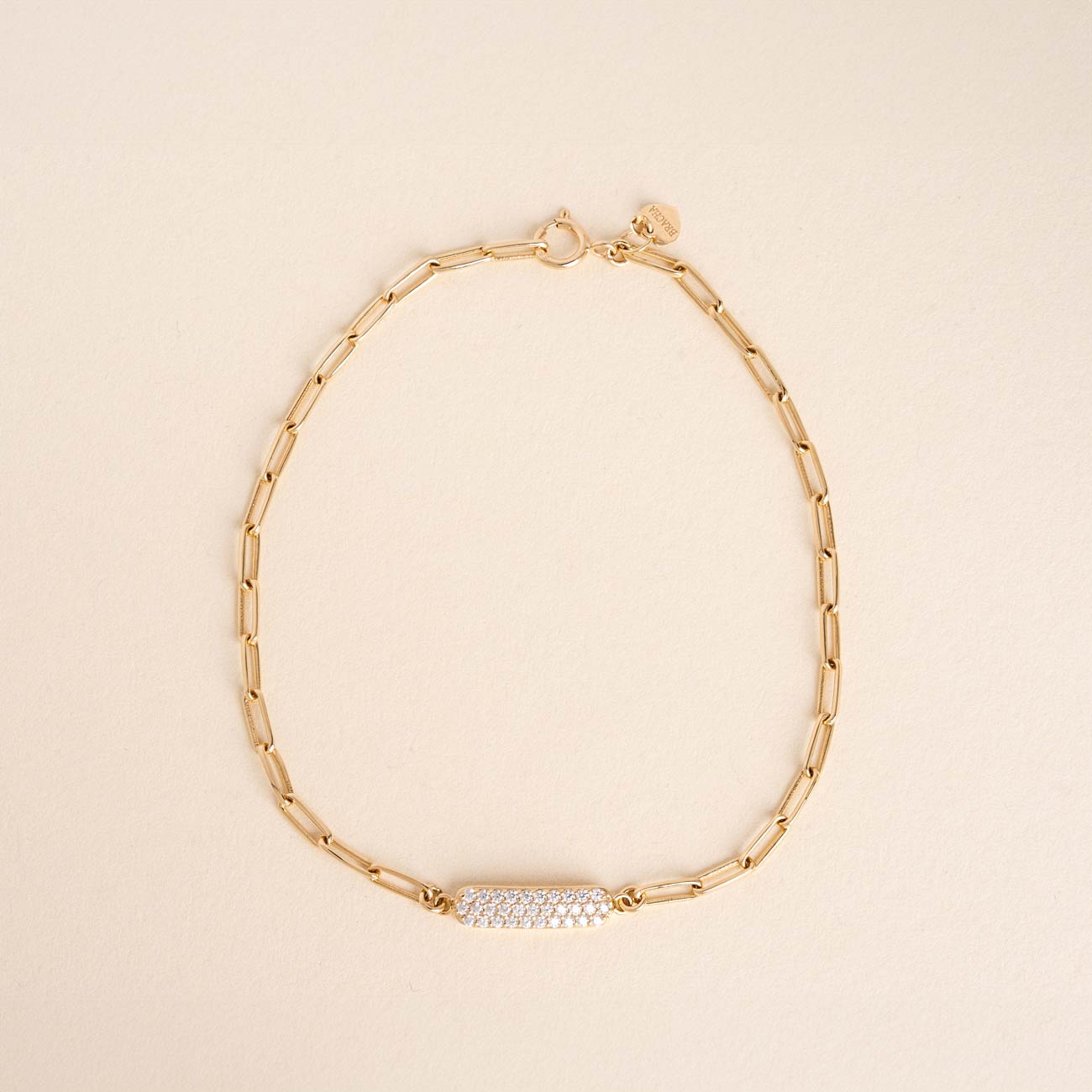 Dazzle Signet Bar Bracelet