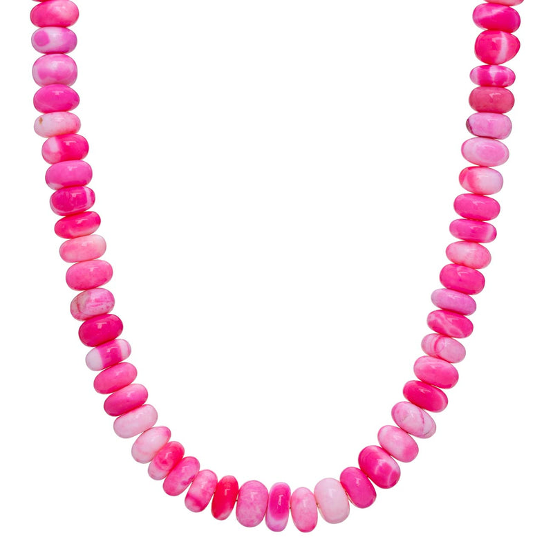 Neon Pink Swirl Necklace