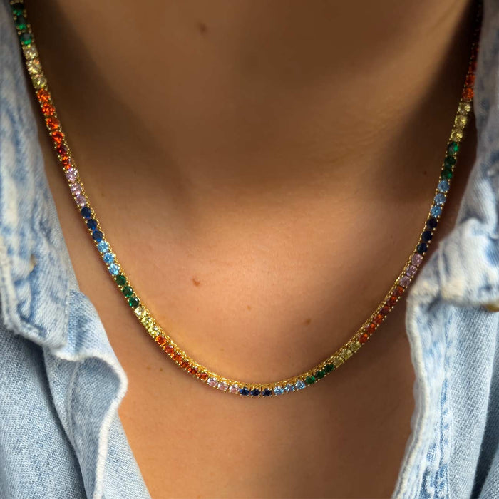 Color Sienna Tennis Necklace