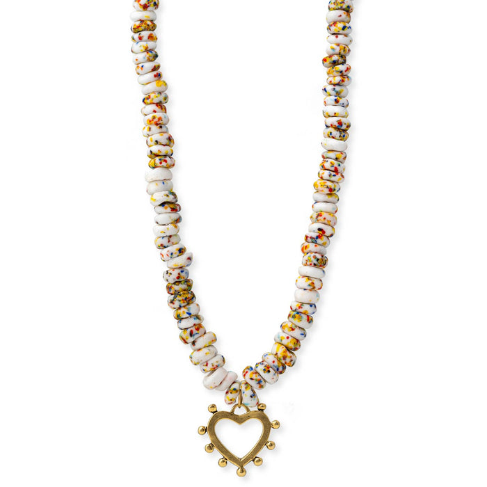 Confetti Heart Necklace