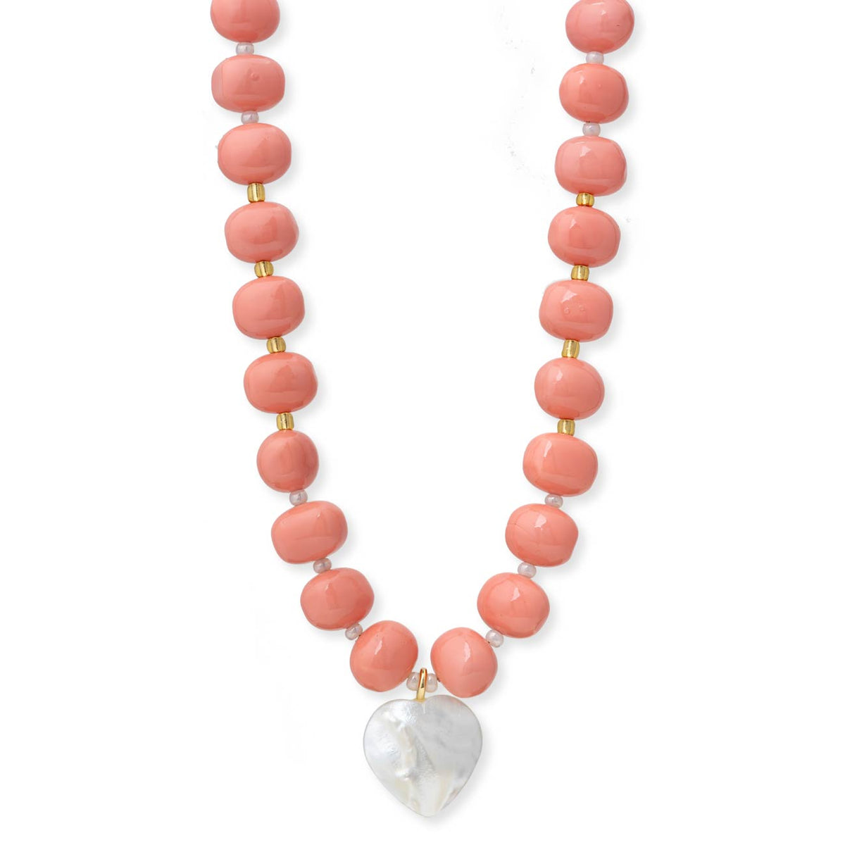 Penny Pearl Heart Necklace