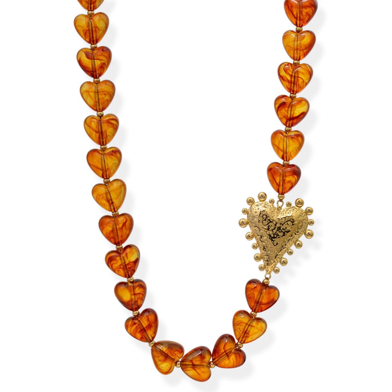 BRACHA Amber Heart Necklace