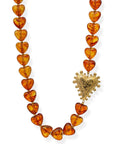 BRACHA Amber Heart Necklace