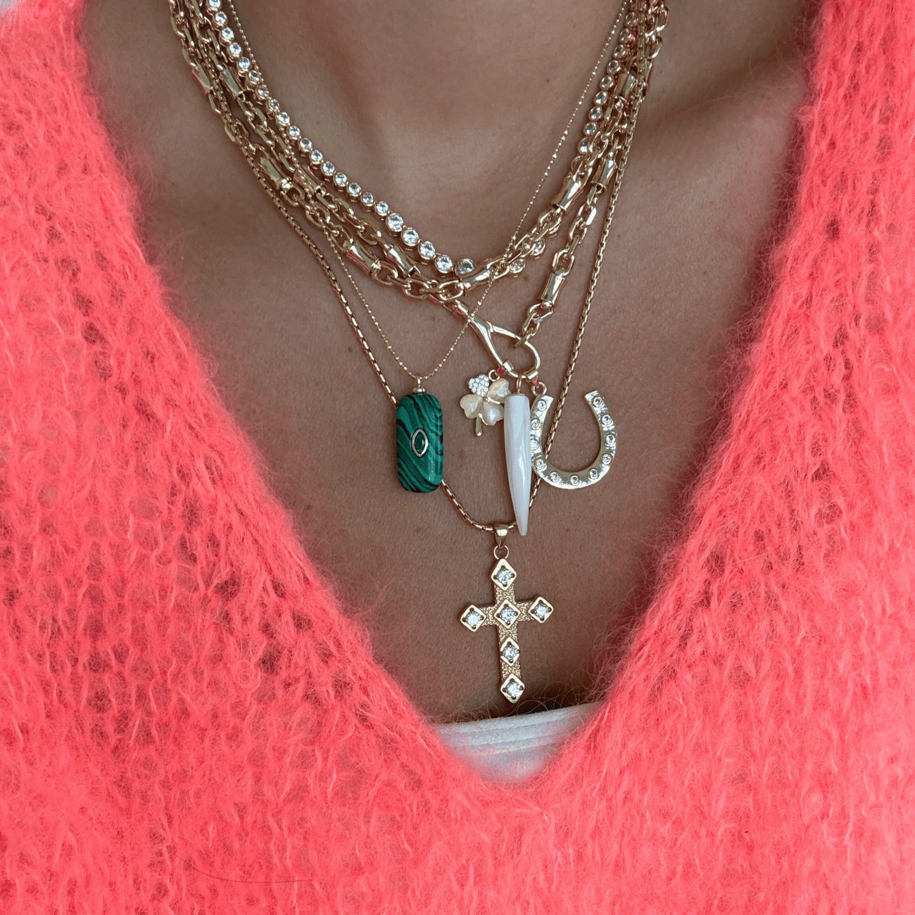 BRACHA Amelia Cross Necklace