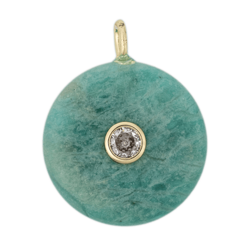 BRACHA Aqua Crystal Disc Charm