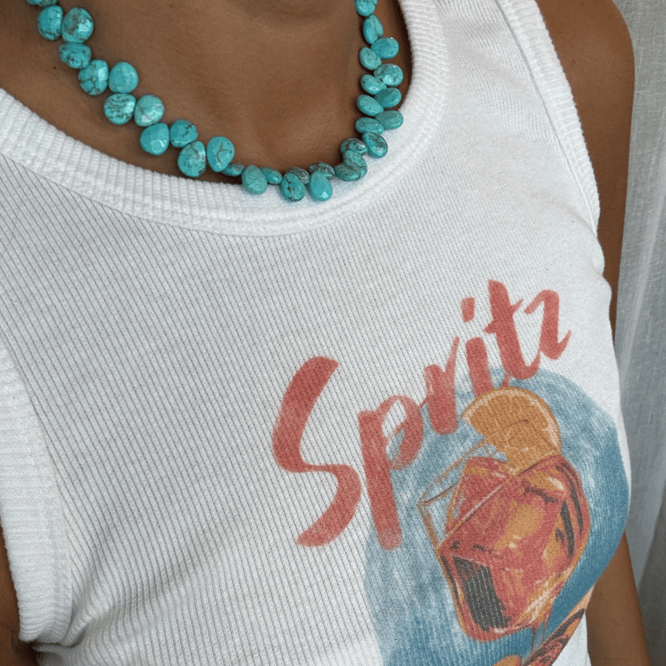 Aqua Drop Necklace Necklaces by BRACHA