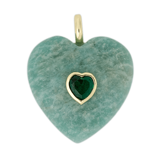 BRACHA Aqua Heart Charm