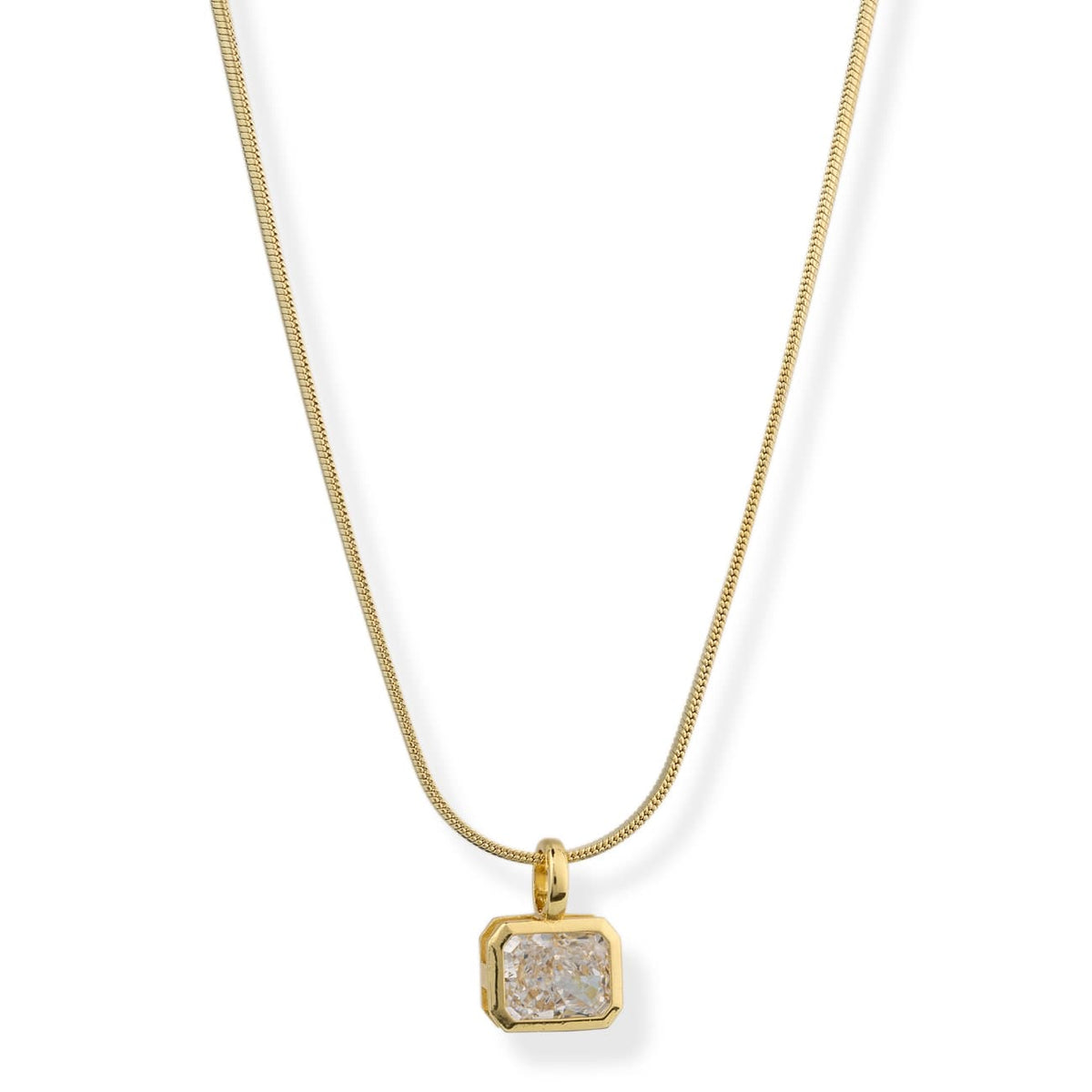 Arden Emerald Cut Necklace Necklaces by BRACHA