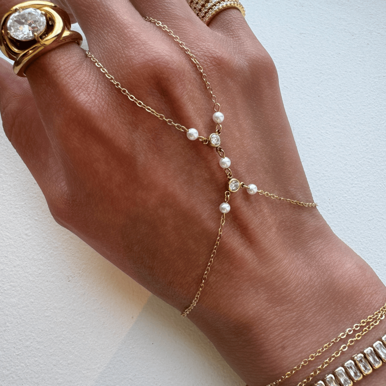 Aria Hand Chain Bracelets by BRACHA