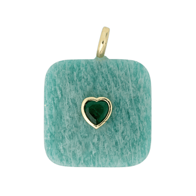 Aventurine Tile Charm