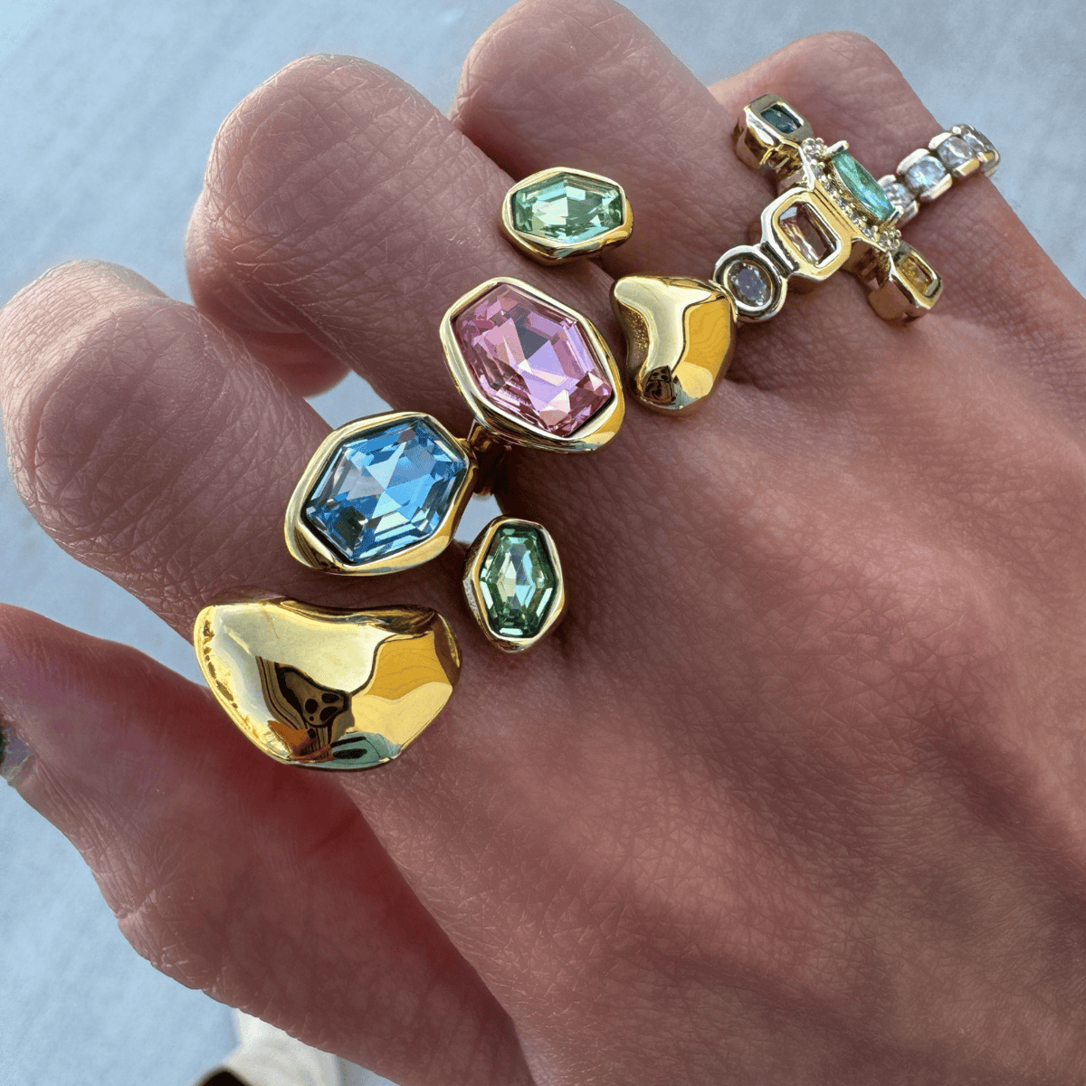 Avery Gem Ring Rings by BRACHA